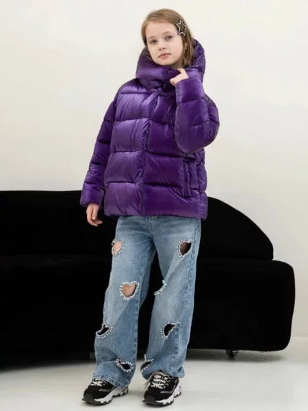 Дитячий Пуховик UVENTUM фіолетовий