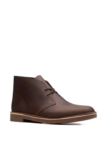Боти Clarks Originals с връзки с дантела кафяво