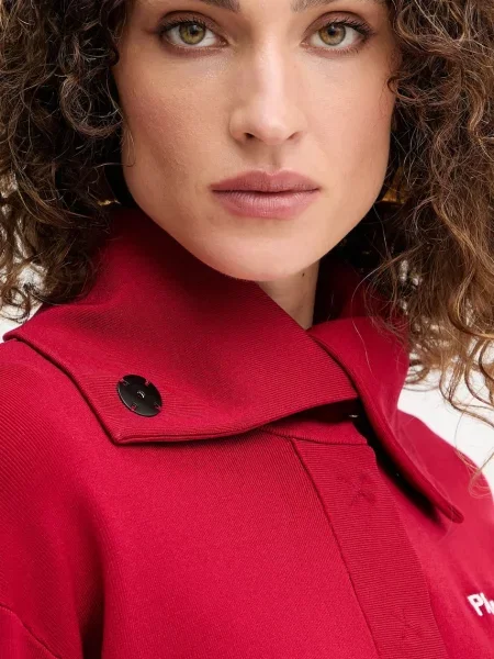 Свитер Patrizia Pepe с аппликацией красный