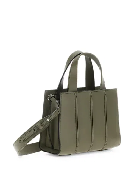 Geantă plic Max Mara din piele verde