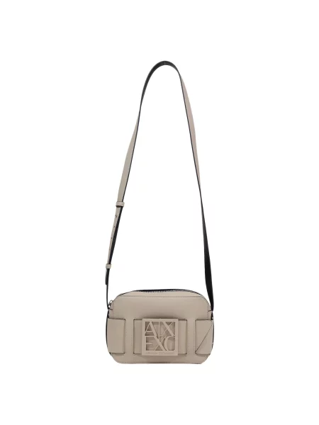 ARMANI EXCHANGE Torba za čez ramo pesek črna