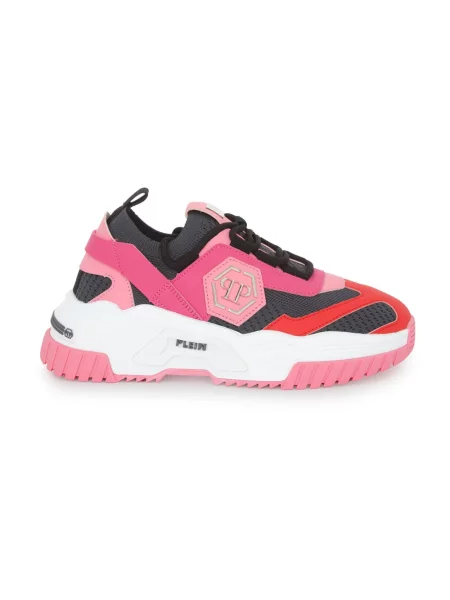 Sneakersy Philipp Plein skórzane różowe