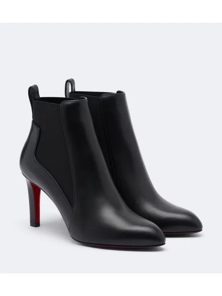 Cizme scurte Christian Louboutin din piele negru