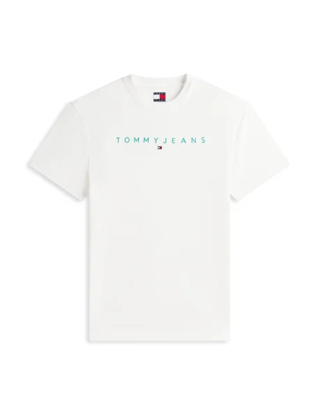 Tommy Jeans Tricou turcoaz alb
