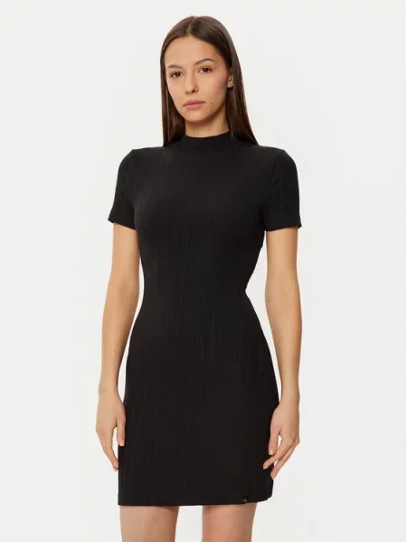 Calvin Klein Jeans sukienka mini dopasowana czarny