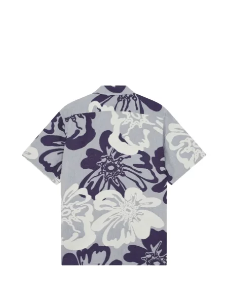 Virágos jacquard rövid ing Ps Paul Smith kék