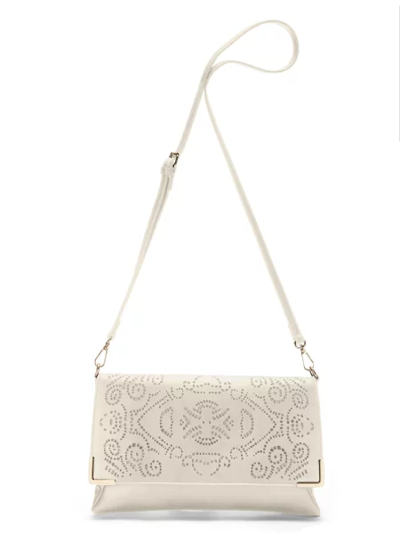 VIVANCE Torba za čez ramo kremna