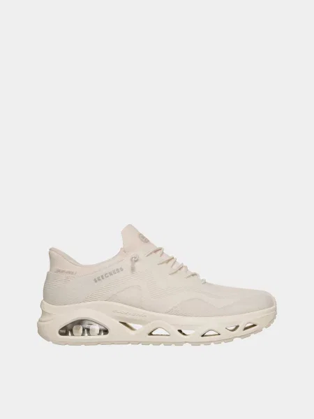 Кожаные кроссовки Skechers бежевые