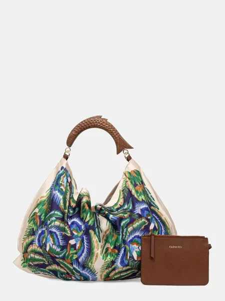 Farm Rio torebka shopper beżowa