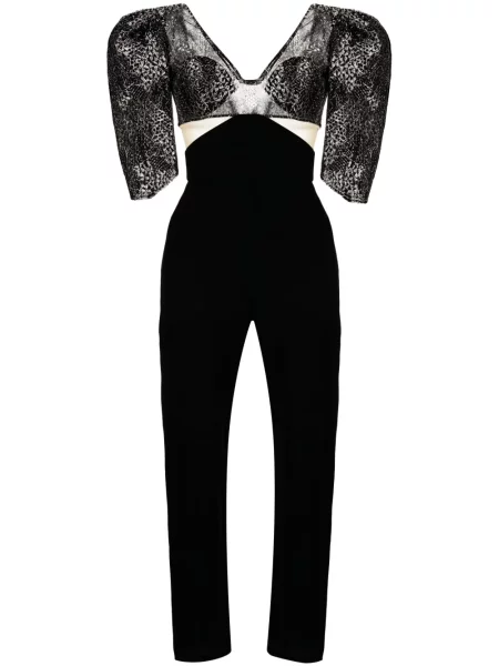 Salopetă Saiid Kobeisy din crep negru