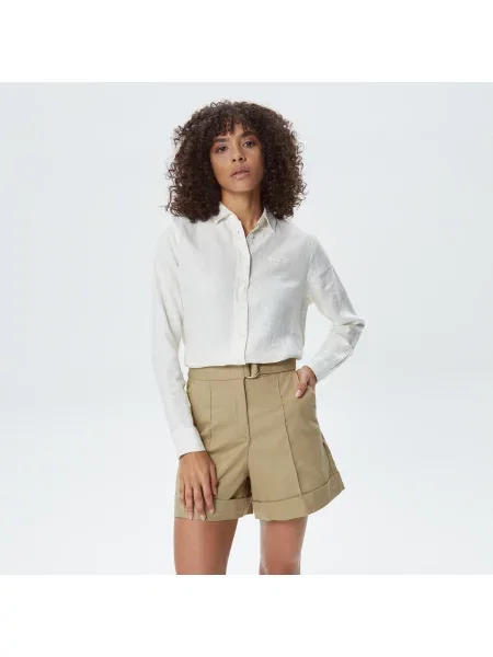 Lacoste Koszula Tkana Lacoste biała