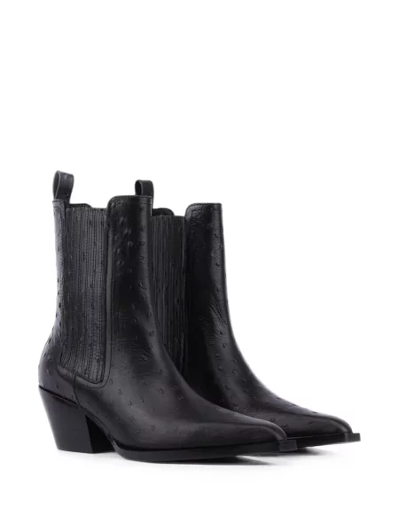 Botine Lola Cruz din piele negru