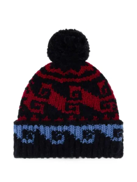 Siuvinėtas kepurė Moncler Grenoble mėlyna