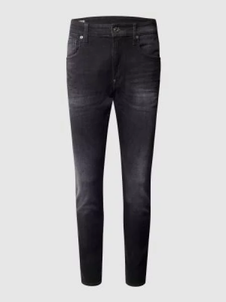 Jeansy o kroju skinny fit z naszywką z logo G-star Raw szare