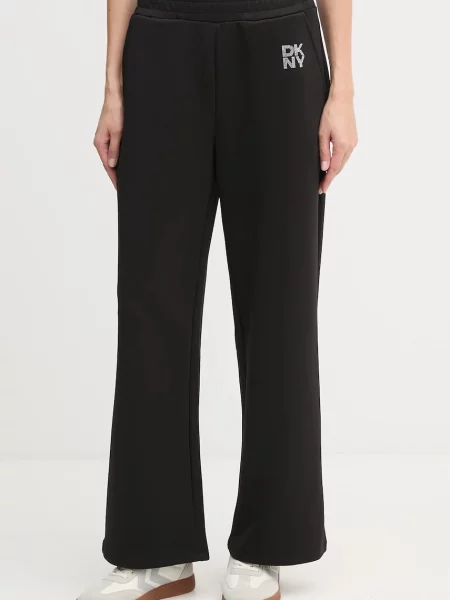 Pletene hlače Dkny črna