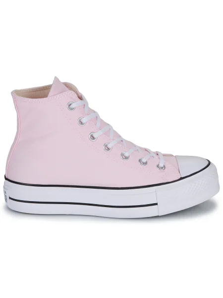 Členkové topánky Converse na platforme biela