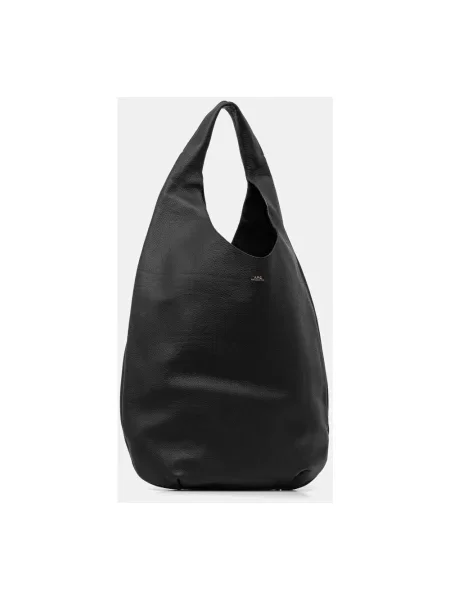 Torebka hobo A.p.c. skórzana czarna