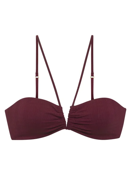 Copenhagen Studios Sutien costum de baie vin roșu