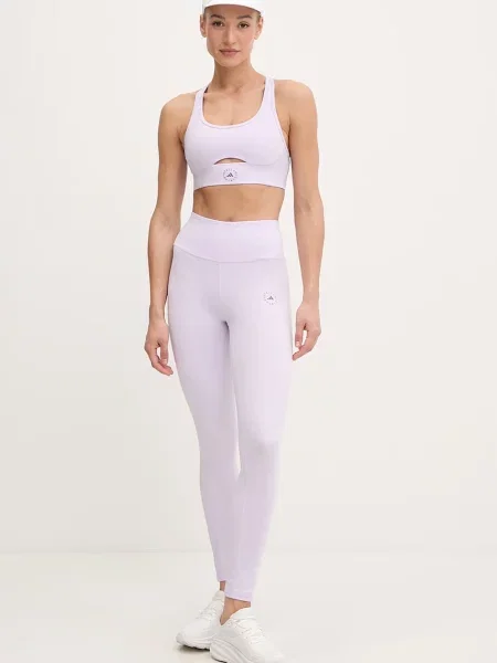 Adidas by Stella McCartney sportovní podprsenka fialová
