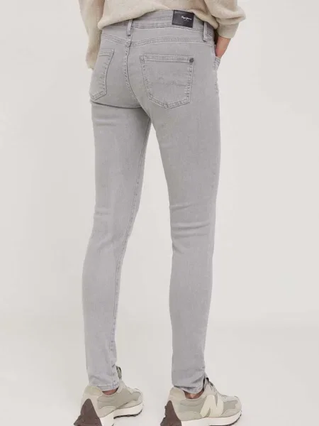 Džíny Pepe Jeans SKINNY JEANS LW šedá