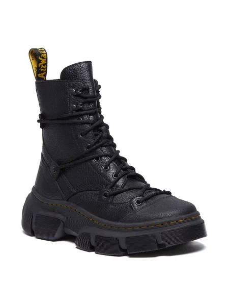 Шкіряні черевики Dr. Martens DMXL на платформі чорний