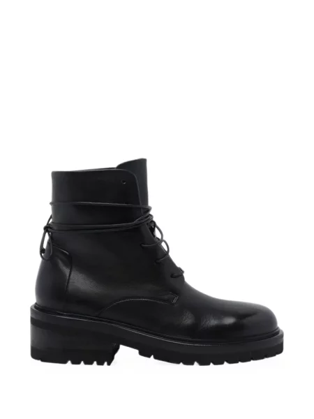 Botine Marsell cu șireturi din dantelă negru