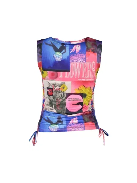 Top Desigual niebieski
