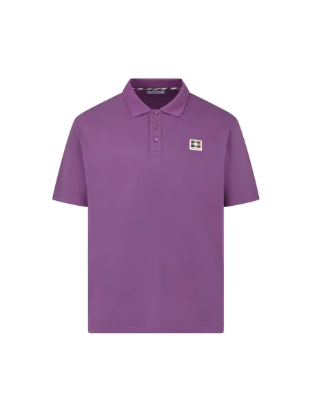 Koszulka polo Aquascutum fioletowa