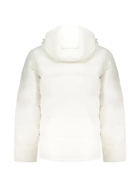 Geacă Calvin Klein cu glugă alb