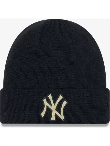 Żółta czapka New Era Metallic Badge New York Yankees czarna