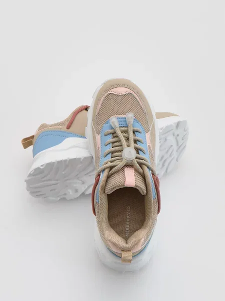 Кеды Reserved бежевые