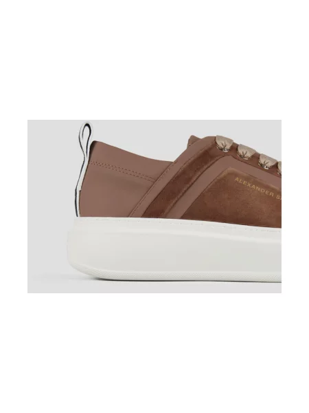 Sneakersy Alexander Smith zamszowe brązowe