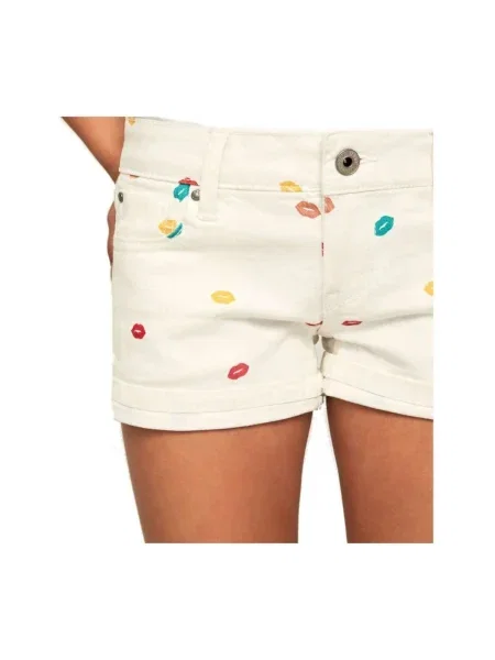 Gyerek denim ruha Pepe Jeans fehér