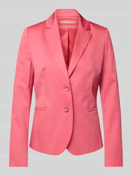 Żakiet o kroju regular fit z kołnierzem z połami i lamowanymi Christian Berg Woman Selection