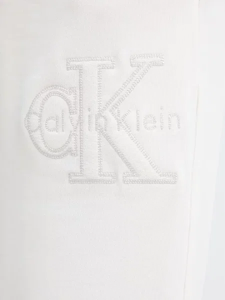 Calvin Klein Jeans спортен панталон дамски от бежово