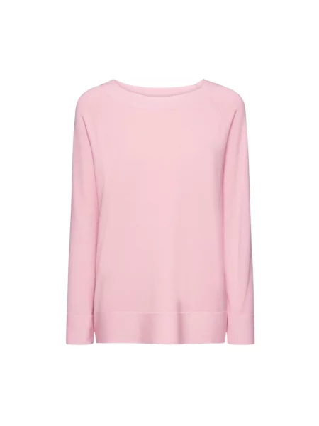 Lniany sweter Elena Miro' różowy