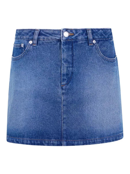 Spódnica mini A.p.c. niebieska