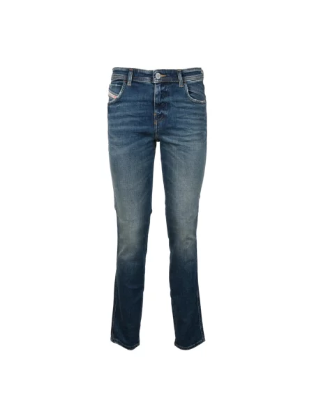 Skinny jeansy skinny Diesel 2015 BABHILA niebieskie