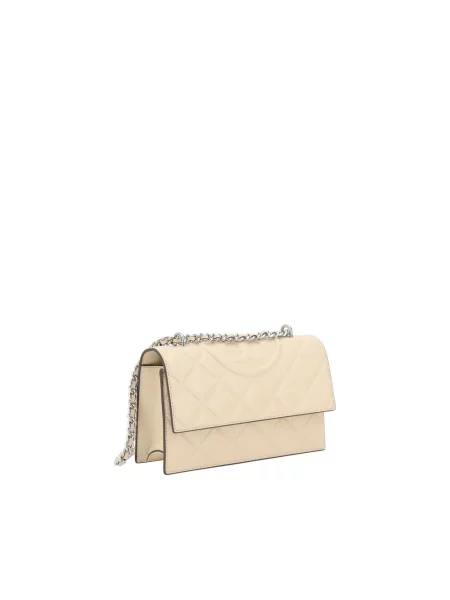 Torebka Tory Burch skórzana beżowa