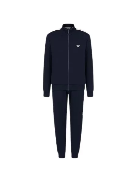 Komplet dresowy Emporio Armani z logo niebieski