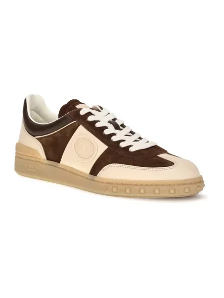 Sneakersy Valentino Garavani skórzane beżowe