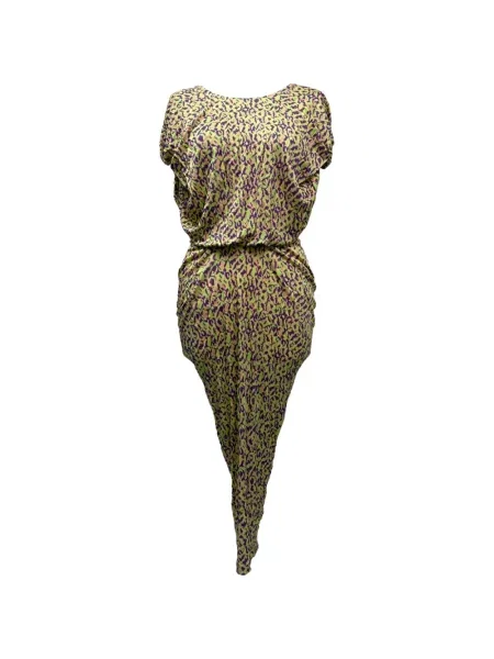 Rochie Saloni cu volane verde