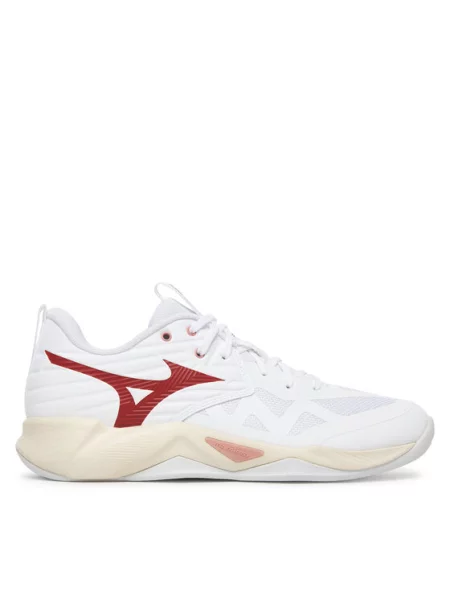 Кросівки волейбольні Mizuno Wave Momentum Pro white/rose elegance/lava falls білі