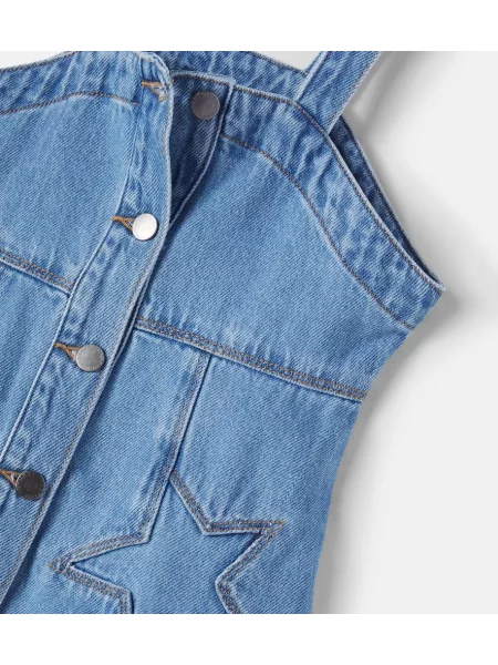 Gyerek denim ruha Stella Mccartney kék