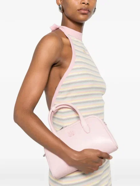 Geantă shopper Amiri din piele roz