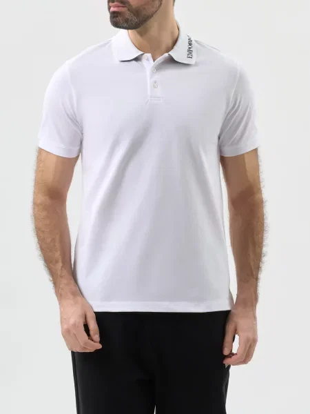 Поло Emporio Armani белое