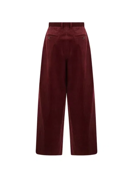 Pantaloni 's Max Mara de catifea cord roșu