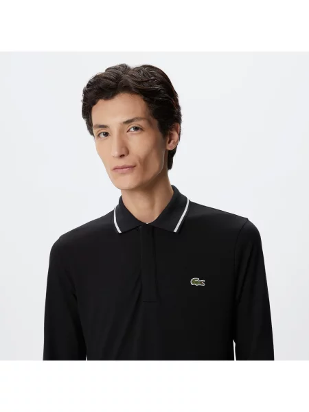 Поло Lacoste черное