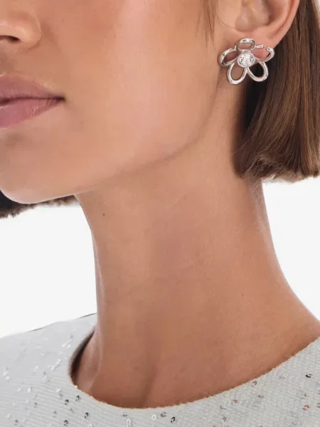 Cercei Oscar De La Renta cu model floral