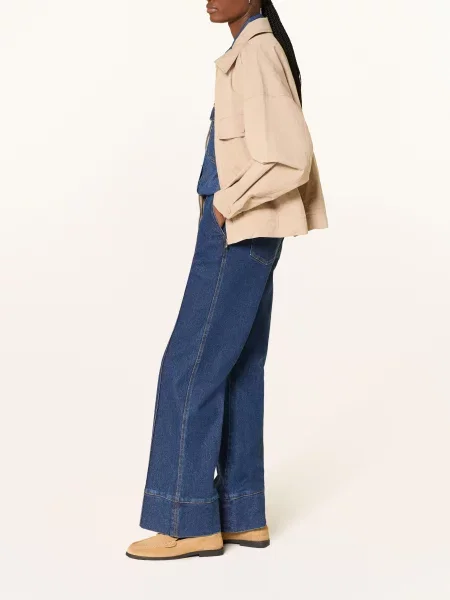 Barbour Dżinsy Z Szerokimi Nogawkami blau
